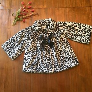 Little Girl Swing Faux Fur Coat